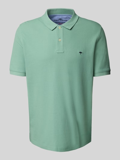Fynch-Hatton Regular fit poloshirt met logostitching Lichtgroen - 2