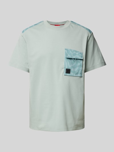 HUGO T-Shirt mit Label-Patch Modell 'Dabieno' Mint 2