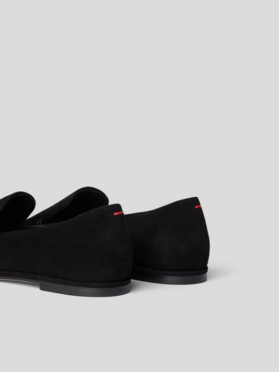 Aeyde Mokassins mit Label-Prägung Schwarz 3