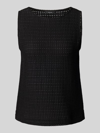 OPUS Regular Fit Top aus Baumwoll-Mix Modell 'Idali' Black 2