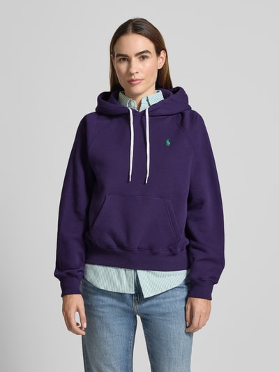 Polo Ralph Lauren Regular fit hoodie met logostitching Helder paars - 4