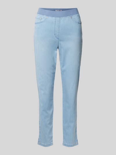 Raphaela By Brax Slim Fit Jeans mit verkürztem Schnitt Modell 'Pamina' Hellblau 1