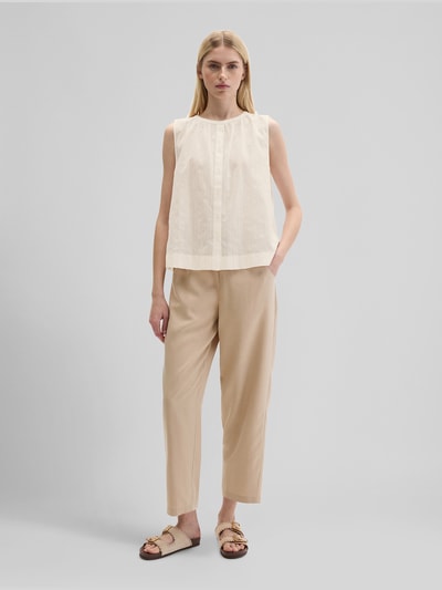 Marc O'Polo Relaxed Fit Bluse aus reiner Baumwolle Weiss 1