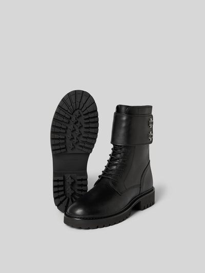 Tory Burch Schnürstiefel mit Label-Detail Black 5