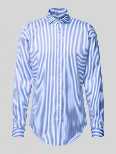 Jake*s Slim Fit Businesshemd mit Haifischkragen und extra langem Arm Royal 2