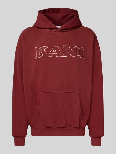 KARL KANI Regular Fit Hoodie mit Logo-Stitching Modell 'Retro' Rot 2