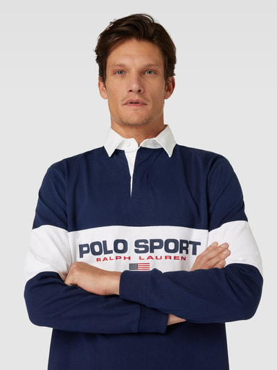 Polo Sport Poloshirt met lange mouw Marineblauw - 3