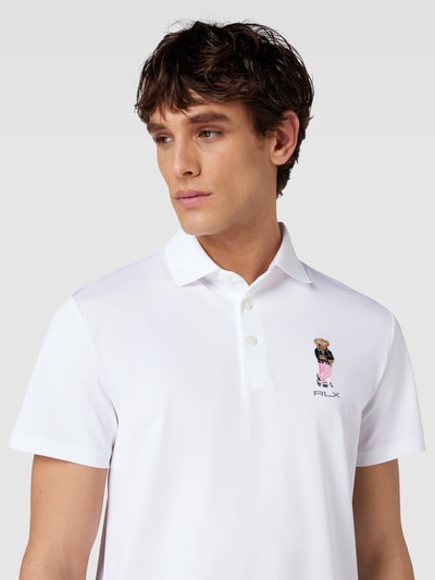 Polo Ralph Lauren Poloshirt mit Label-Stitching Weiss 3