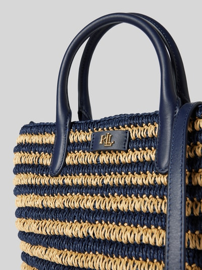 Lauren Ralph Lauren Tote Bag in Flecht-Optik Modell 'BRIE' Marine 3