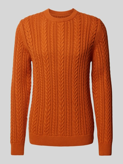 MCNEAL Gebreide pullover met kabelpatroon Koper - 2