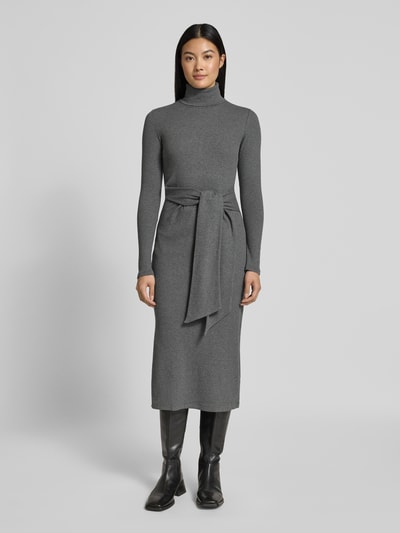 Lauren Ralph Lauren Strickkleid mit Rollkragen Modell 'VAUREEN' Mittelgrau 4
