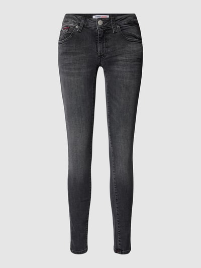 Tommy Jeans Skinny Fit Jeans mit Label-Stitching Modell 'SOPHIE' Black 1