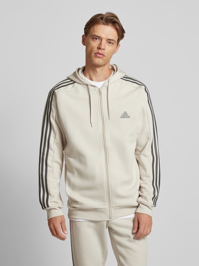 ADIDAS SPORTSWEAR Sweatjacke mit Logo-Stitching Sand 4