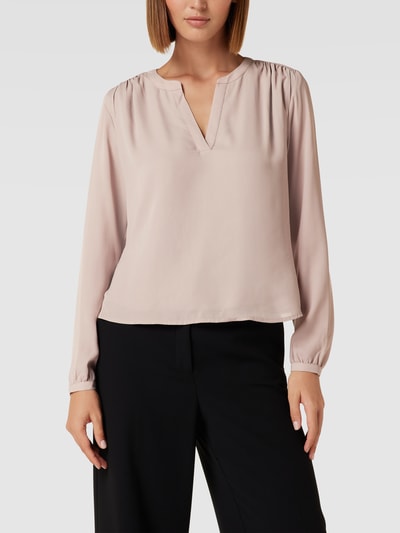 Montego Bluse mit V-Ausschnitt Taupe 4