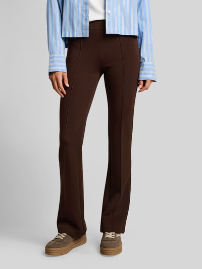 Tom Tailor Regular Fit Anzughose mit elastischem Bund Dunkelbraun 4