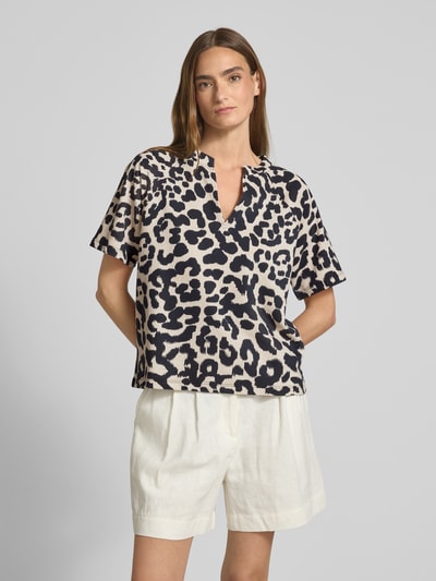 monari Sweatshirt mit V-Ausschnitt Black 4