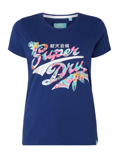 Superdry T-Shirt mit Logo-Print  Dunkelblau 2