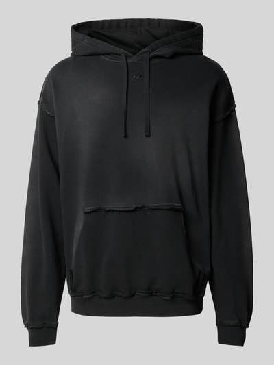 Diesel Sweatshirt mit offenen Saumkanten Black 2