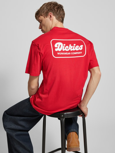 Dickies T-Shirt mit Label-Print Rot 3