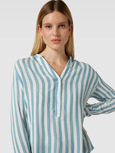 Montego Blouseshirt met streepmotief Rookblauw - 3