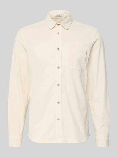 Pepe Jeans Regular Fit Freizeithemd aus Baumwoll-Mix Modell 'CLAYTON' Offwhite 2
