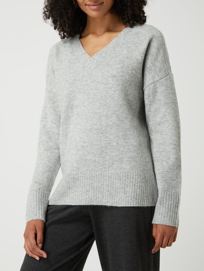 Tom Tailor Denim Pullover met V-hals Lichtgrijs - 4