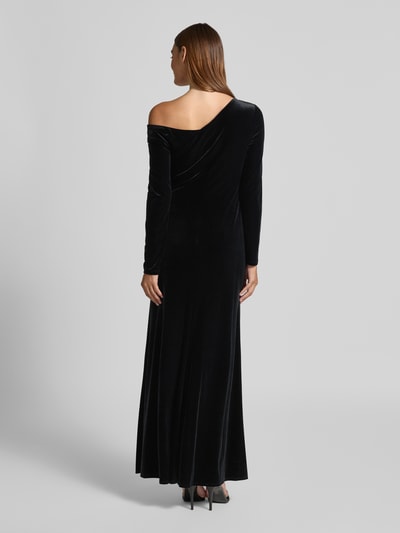 Lauren Ralph Lauren Abendkleid aus Samt im One-Shoulder-Look Modell 'CATEEMA' Black 5