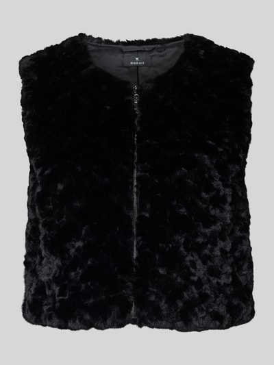 monari Gilet van teddybont met ritssluiting Zwart - 2