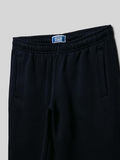 Jack & Jones Spodnie dresowe o kroju regular fit z elastycznym pasem Czarny 2