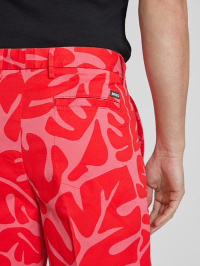 BOSS Bermudas mit floralem Muster Modell 'Karlos' Rot 3