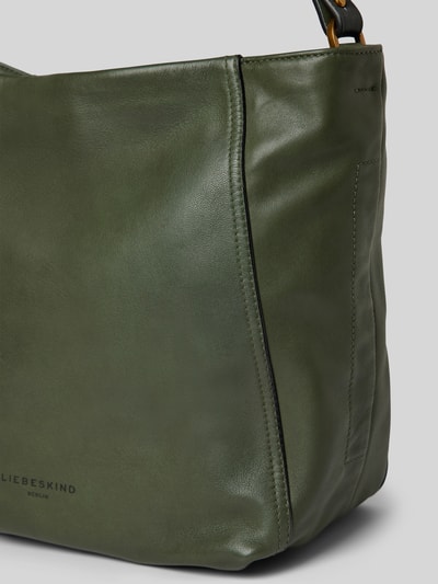 LIEBESKIND BERLIN Handtasche aus Leder mit Label-Detail Modell 'CHUDY' Oliv 3