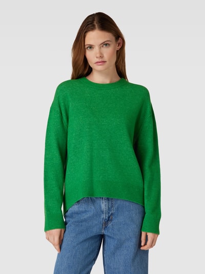 Marc O'Polo Denim Gebreide pullover met ronde hals Grasgroen - 4