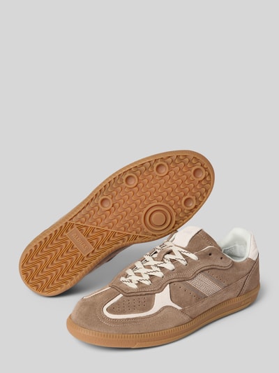 ALOHAS Sneakersy z detalami z logo Ziemisty brązowy 4