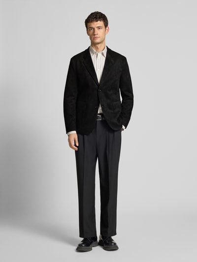 Drykorn Regular Fit Sakko mit Reverskragen und Eingrifftaschen Black 1