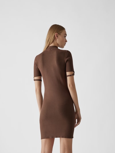 Jacquemus Strickkleid in Midilänge Dunkelbraun 5