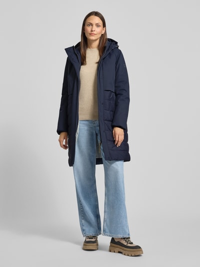 camel active Steppjacke mit Kapuze und Eingrifftaschen Dunkelblau 1