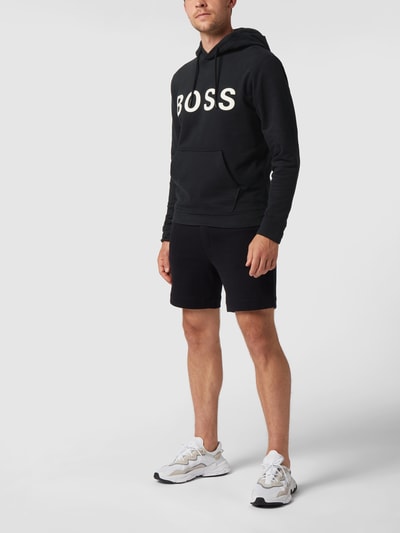 BOSS Orange Hoodie mit Label-Applikation Black 1