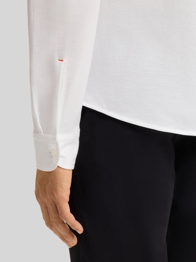 BOSS Orange Slim Fit Freizeithemd aus reiner Baumwolle Modell 'MYSOFT_2' Weiss 6