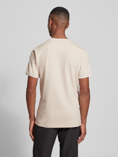 BOSS Green T-Shirt mit Label-Print Modell 'Taul' Beige 5