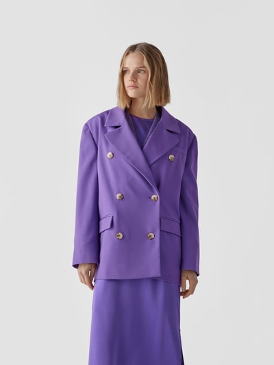 LouLou Studio Blazer mit Reverskragen Purple 4