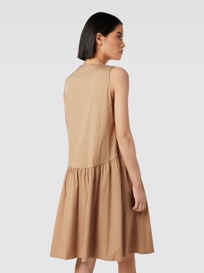 ROBE LÉGÈRE Knielanges Kleid mit V-Ausschnitt Camel 5