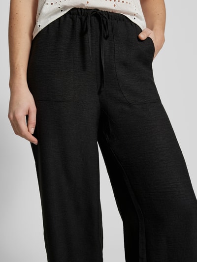 Vero Moda Regular Fit Weite Hose mit elastischem Bund Modell 'MELANEY' Black 3