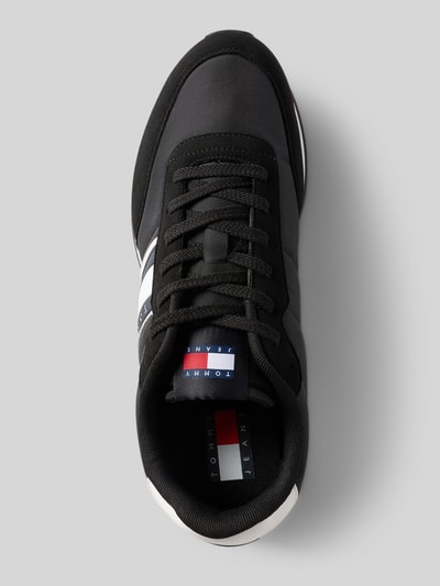 Produktfoto, Low Top Sneaker mit Label-Prägung Modell 'CLASSIC RUNNER' von Tommy Jeans, look: effen, punt van de schoen: rond, hakvorm: plat, applicatie: label in reliëf, met leer, vetersluiting, gestructureerde zool, materiaalverwerking: nubuk