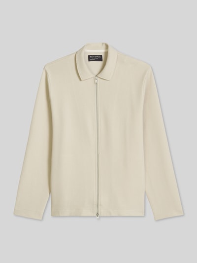 Marc O'Polo Regular Fit Sweatjacke aus reiner Baumwolle mit Zweiwege-Reißverschluss Mittelgrau 2