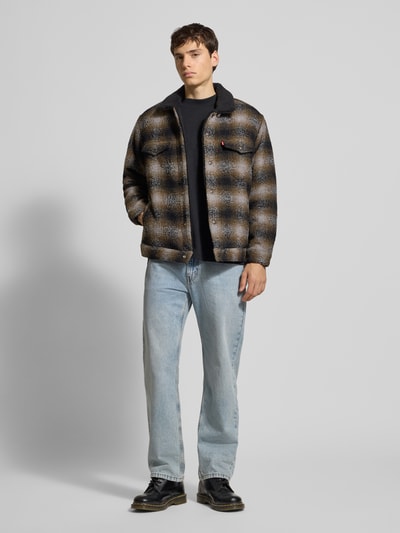 Levi's® Kurtka koszulowa o kroju loose fit z dodatkiem wełny model „James” Średniobrązowy 1