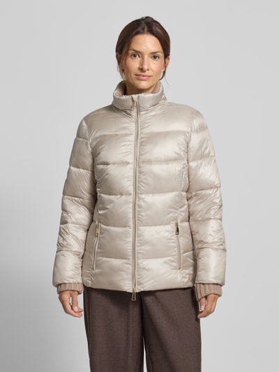 WHITE LABEL Gewatteerd jack met opstaande kraag Zilver - 4