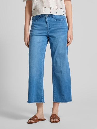 MAC Wide Leg Jeans mit verkürztem Schnitt Modell 'Dream' Dunkelblau 4