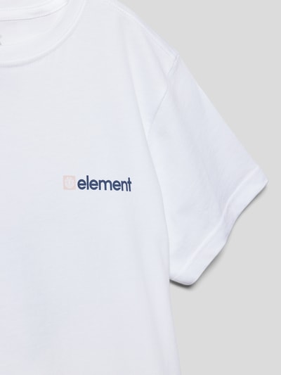 Element T-shirt z nadrukiem z logo Biały 2