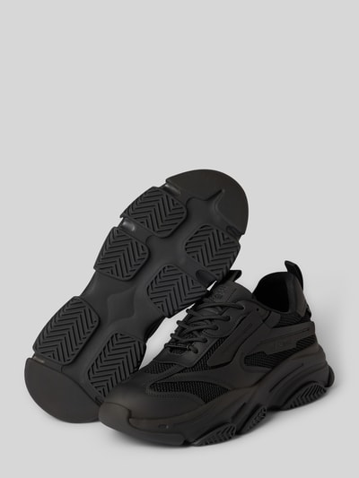 Steve Madden Sneaker aus Rindsnappa mit Plateau-Sohle Black 4
