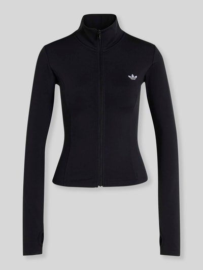 adidas Originals slim fit trainingsjack met logoprint Zwart - 2